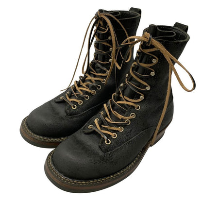 ホワイツブーツ ワークブーツ スモークジャンパー スエード 375 ブラック メンズ サイズ8E White's Boots SMORK JUMPER 約26.0cm【AFD4】
