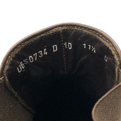 サルヴァトーレフェラガモ サイドゴアブーツ ストラップ ベルト レザー ブラウン サイズ11.5D Salvatore Ferragamo 約29.5cm【AFC43】