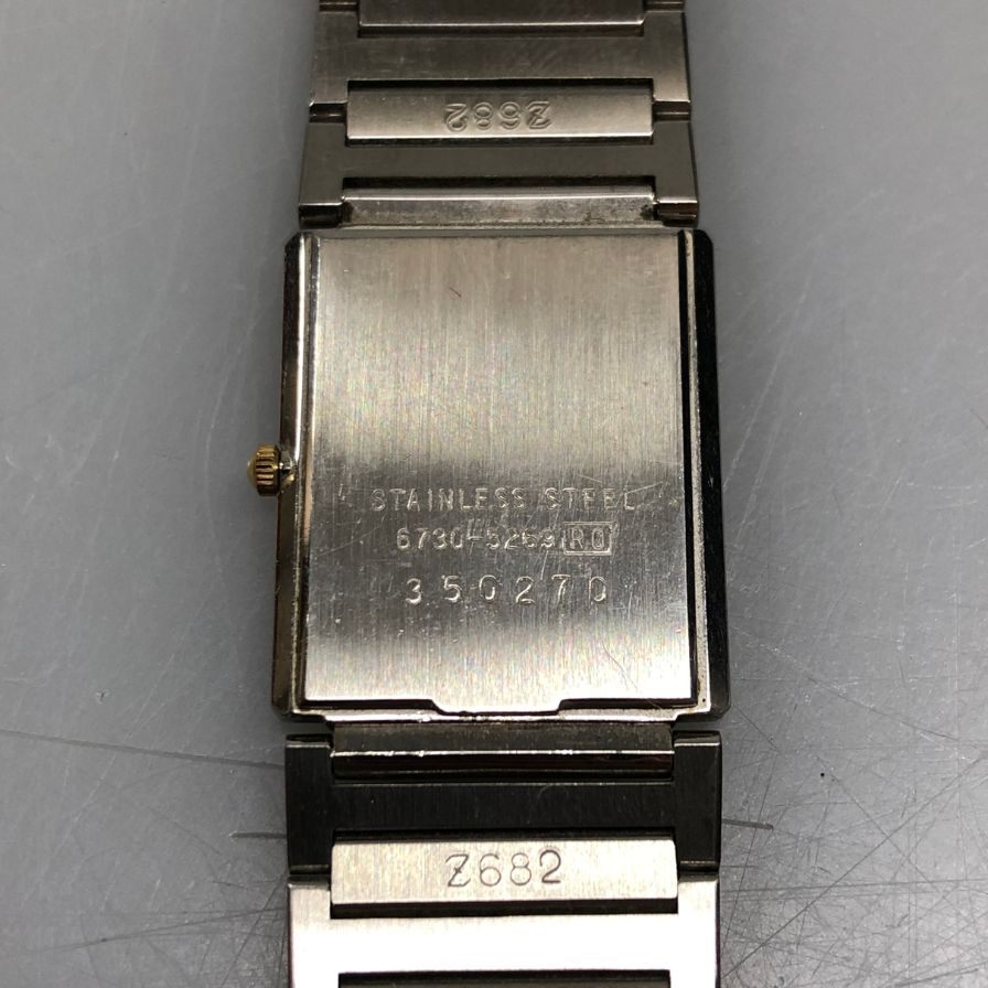 セイコー ラサール クオーツ スクエア シルバー レディース 6730-5269 SEIKO【AFI15】