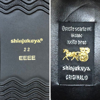 新宿屋 レザーブーツ オーストリッチ 2771-085 22cm レディース レッド shinjukuya 約22.0cm【7F3-2】