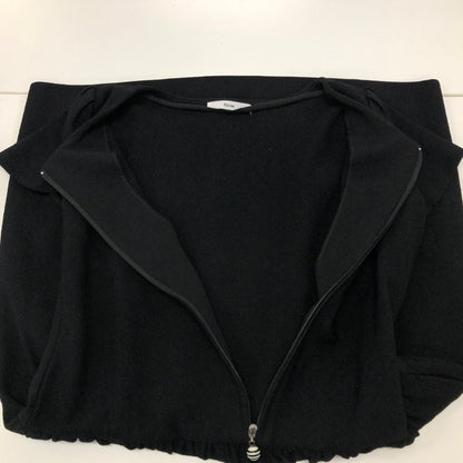 美品◆ルネ ワンピース 半袖 レーヨン フレア 6622510 ブラック レディース サイズ38 Rene 【AFB4】