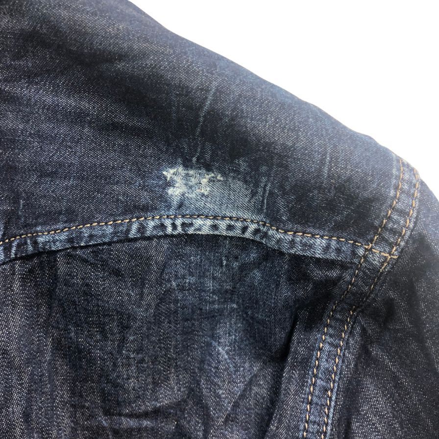 極美品◆ディーゼル デニムシャツ ダークインディゴ サイズM スリムフィット DIESEL 【AFB3】