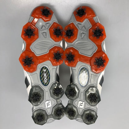 フットジョイ ゴルフシューズ レザー ローカット ダイヤルワイヤー式 ホワイト メンズ サイズ11.5 FJ FootJoy TOURS-S 約29.5cm【AFC46】