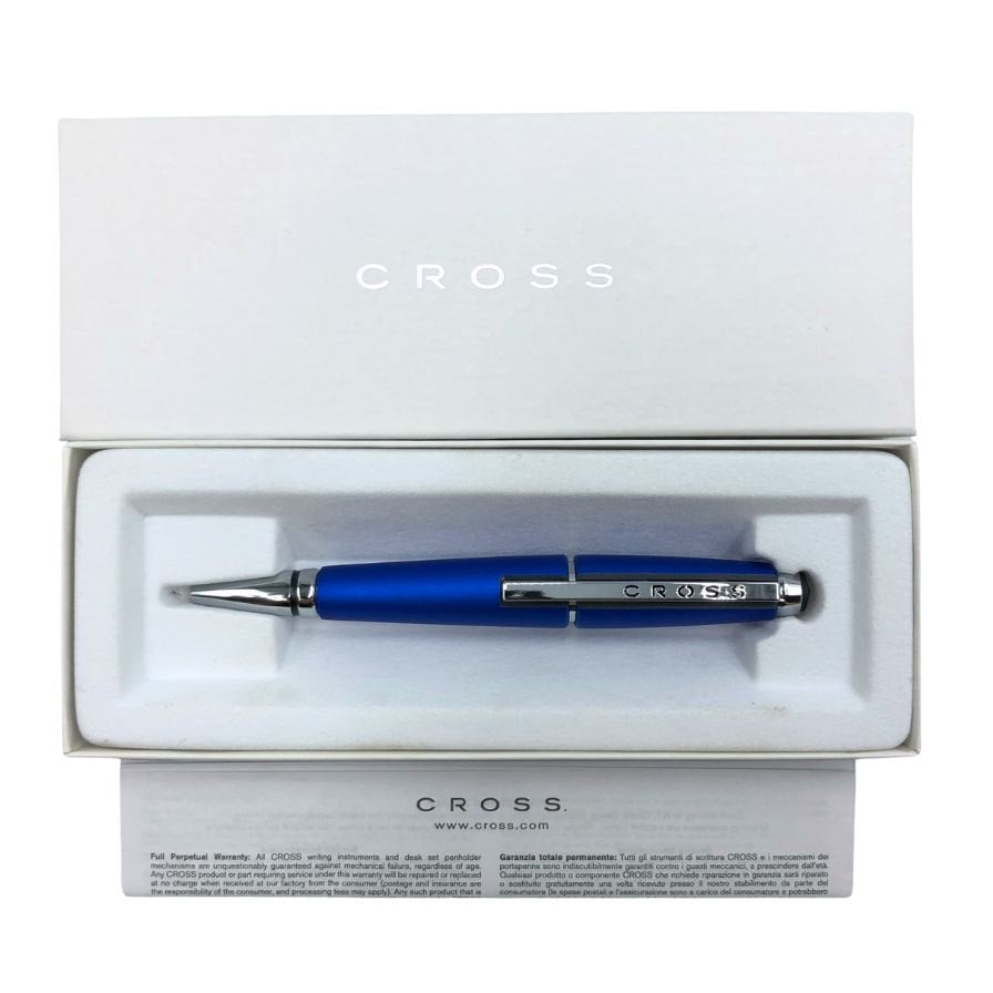 クロス ボールペン エッジ ニトロブルー シルバー CROSS【AFB54】