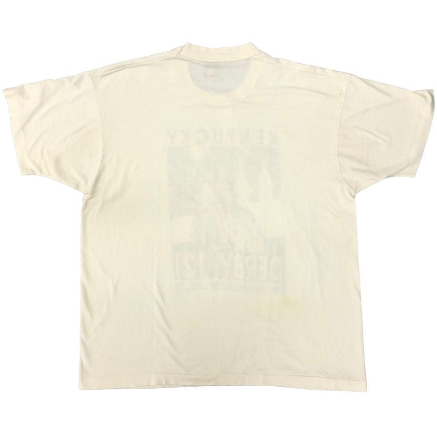 中古◆フルーツオブザルーム Tシャツ 90年S ケンタッキーダービー 1995 USA製 ホワイト メンズ サイズ XL  FRUIT OF THE LOOM 【AFB8】