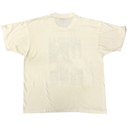 中古◆フルーツオブザルーム Tシャツ 90年S ケンタッキーダービー 1995 USA製 ホワイト メンズ サイズ XL  FRUIT OF THE LOOM 【AFB8】