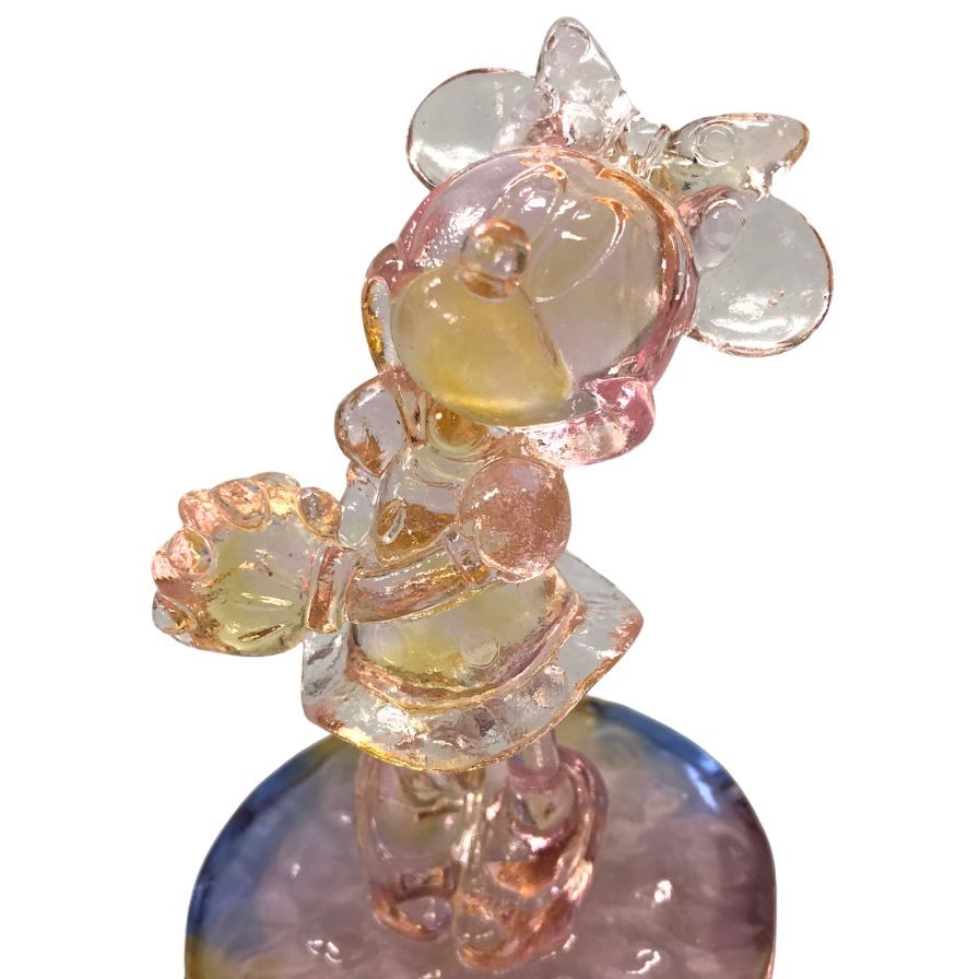 アリバス フィギュア ミニーちゃん ガラス ディズニー ピンク ARRIBAS【AFI23】【中古】