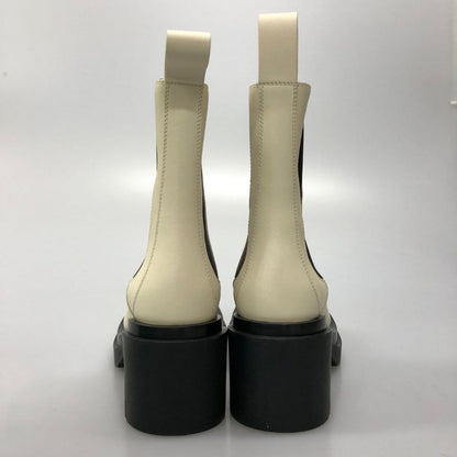 ボッテガヴェネタ ブーツ LUG ANKLE ブラック ホワイト サイズ35 レディース BOTTEGA VENETA 約22.0cm【AFD15-2】