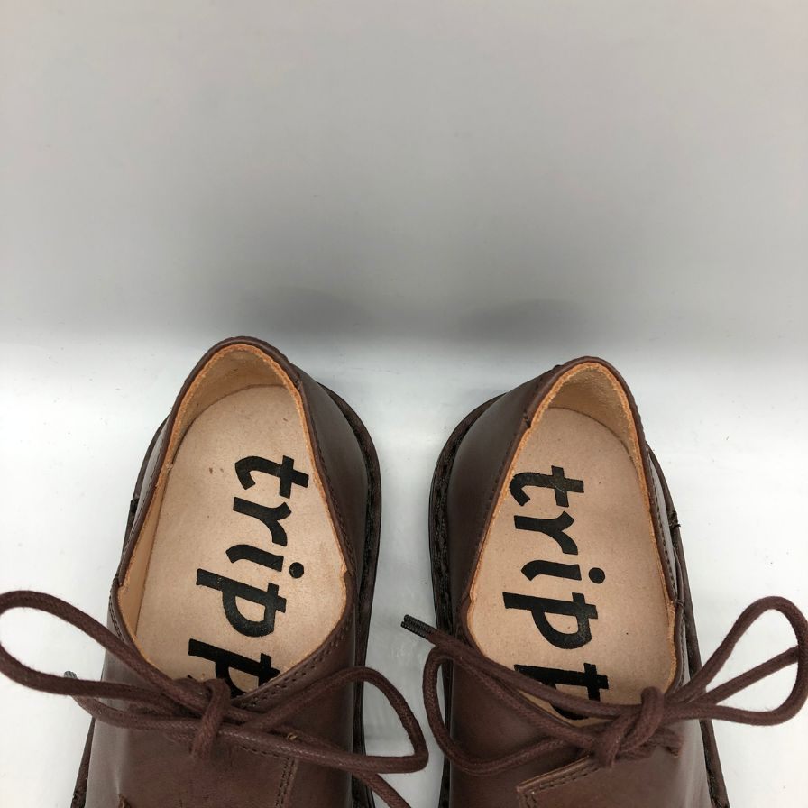 トリッペン ハーフェル レザーシューズ ブラウン サイズ39 メンズ TRIPPEN 約25.0cm【AFD9-2】