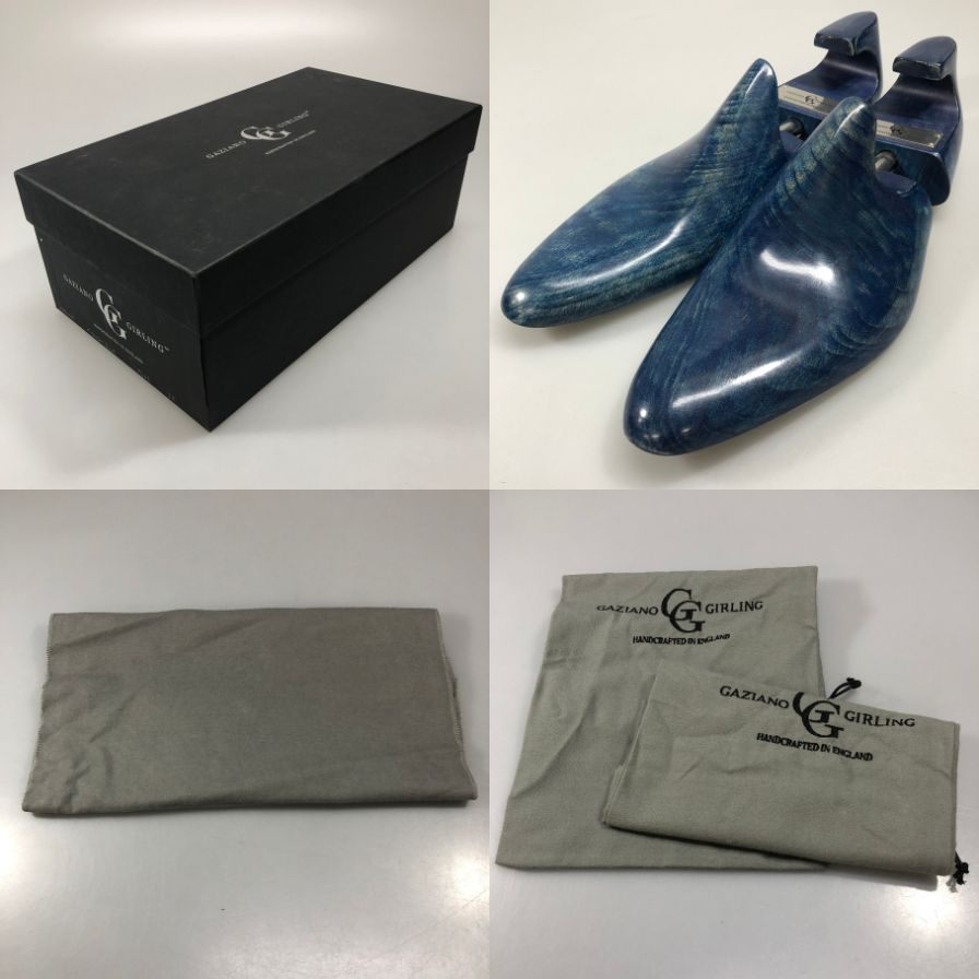 ガジアーノ&ガーリング ヴェローナ ウイングチップ ブルー UK7E イングランド製 GAZIANO&GIRLING 約25.5cm【AFD14】