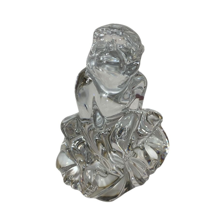 バカラ クリスタルオブジェ 干支 猿 Baccarat【AFB55】【中古】