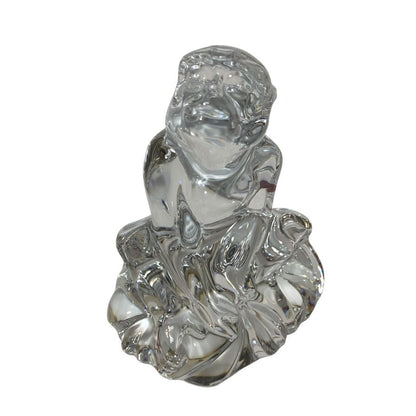 バカラ クリスタルオブジェ 干支 猿 Baccarat【AFB55】【中古】