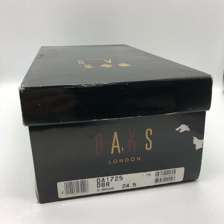 ダックス シングルストラップ スリッポン ブローグ 日本製 マドラス株式会社 ブラウン サイズ24.5cm DAKS 約24.5cm【AFD15】