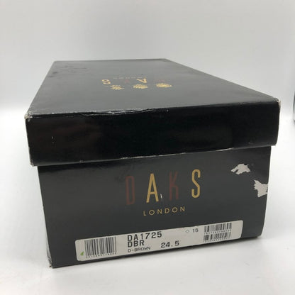 ダックス シングルストラップ スリッポン ブローグ 日本製 マドラス株式会社 ブラウン サイズ24.5cm DAKS 約24.5cm【AFD15】