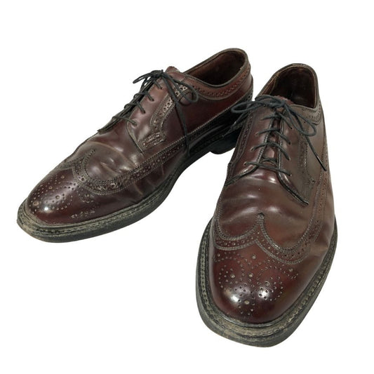 フローシャイム インペリアル レザーシューズ 97626 LWB コードバン バーガンディ メンズ サイズUS10.5C FLORSHEIM 約28.0cm【AFC29】