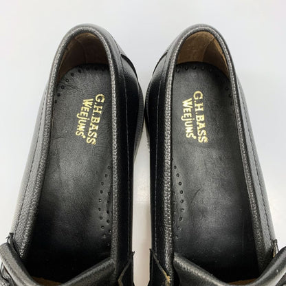 ジーエイチバス ローファー ウィージャンズ シボレザー フリンジ サイズ10.5 メンズ ブラック G.H.Bass&Co. WEEJUNS Layton ローファー 約29.0cm【LA】【中古】