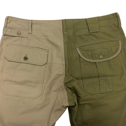エンジニアードガーメンツ ビームス コラボ ショートパンツ クレイジーパターン MADE IN USA メンズ サイズ34 カーキ ENGINEERED GARMENTS BEAMS 【AFB8】