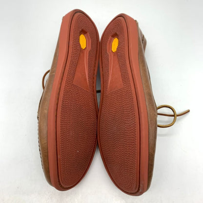 クオディ モカシン デッキシューズ SHIPS別注 レザー ブラウンサイズUS9 メンズ QUODDY 約27.0cm【AFC40】