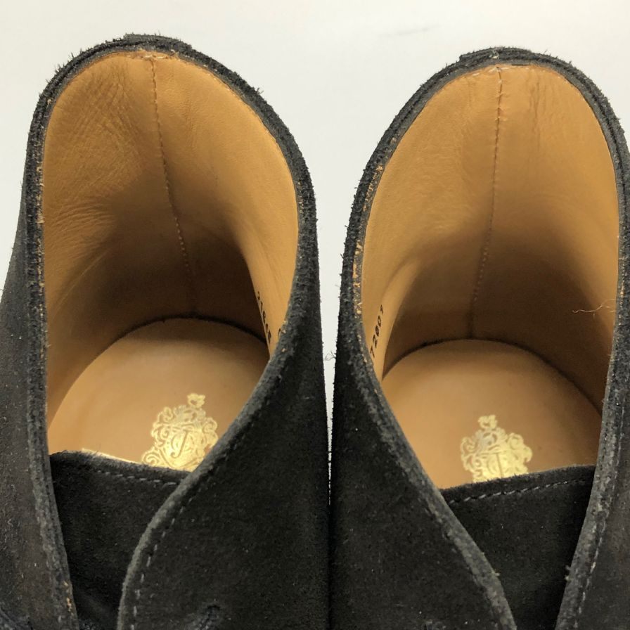 クロケット&ジョーンズ  チャッカブーツ CHERTSEY スエード サイズ8.5 メンズ ブラック CROCKETT&JONES ブーツ 約27.0cm【LA】【中古】