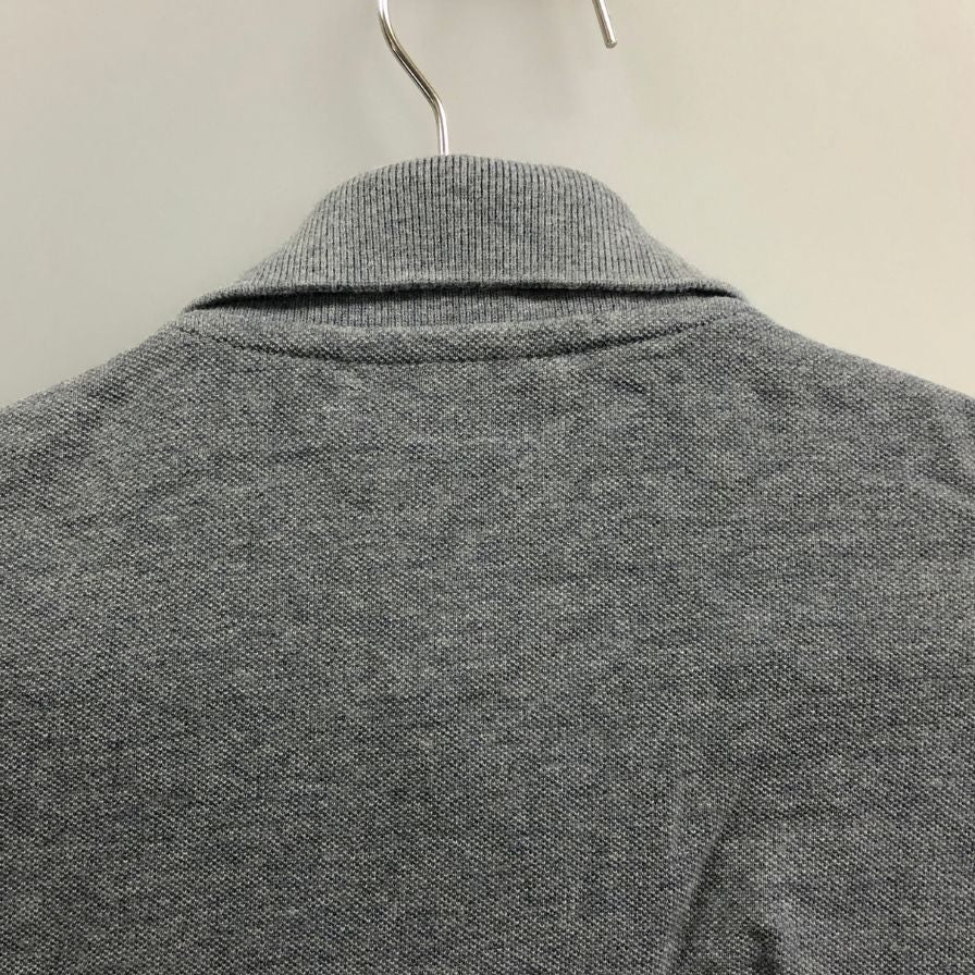 美品◆ラコステ ポロシャツ ロングスリーブ メンズ グレー系 サイズ2 CLASSIC FIT LACOSTE 【AFB9】
