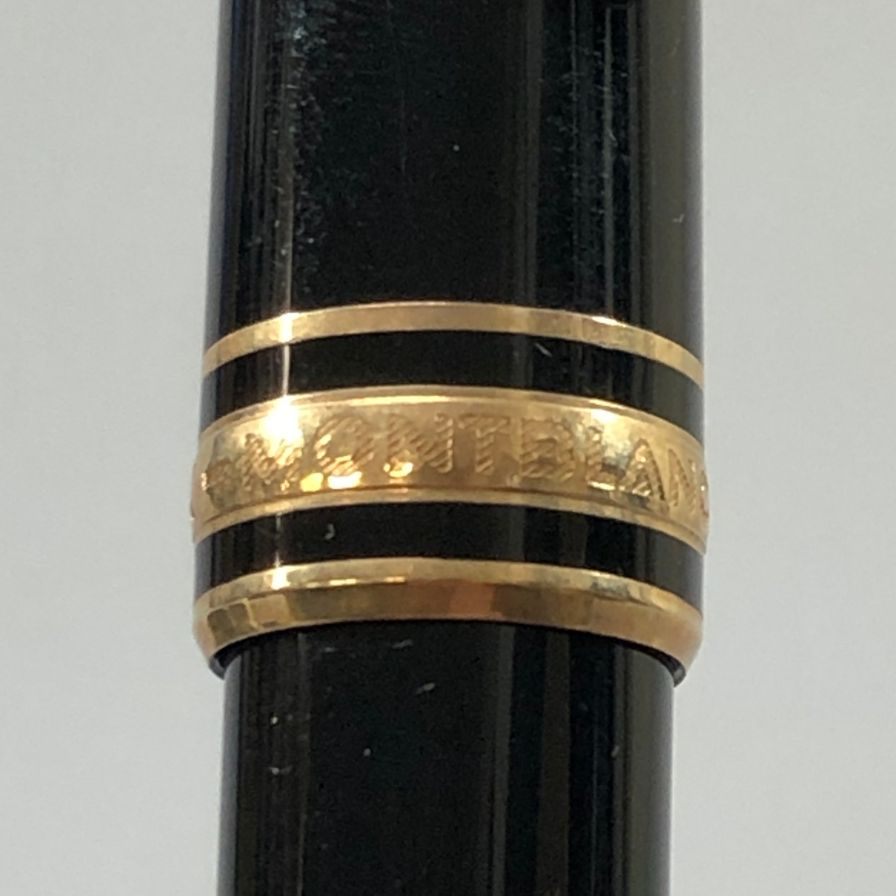 モンブラン 万年筆 マイスターシュテュック ペン先14K 585 ブラック ゴールド MONTBLANC【AFI2】