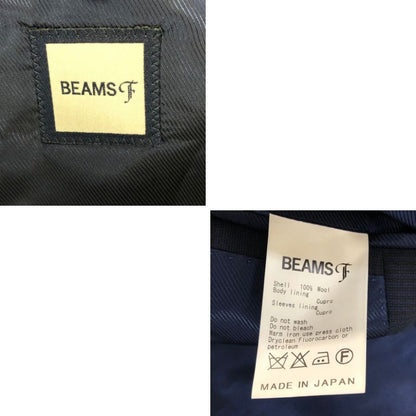 ビームスエフ スーツ 3Bジャケット ウール ネイビー メンズ サイズ46 BEAMS F【AFA10】