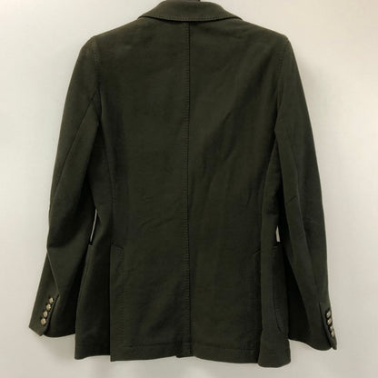 中古◆チルコロ テーラード ジャケット ダブル ジャージー カーキ サイズ44 CIRCOLO 1901 【AFA19】