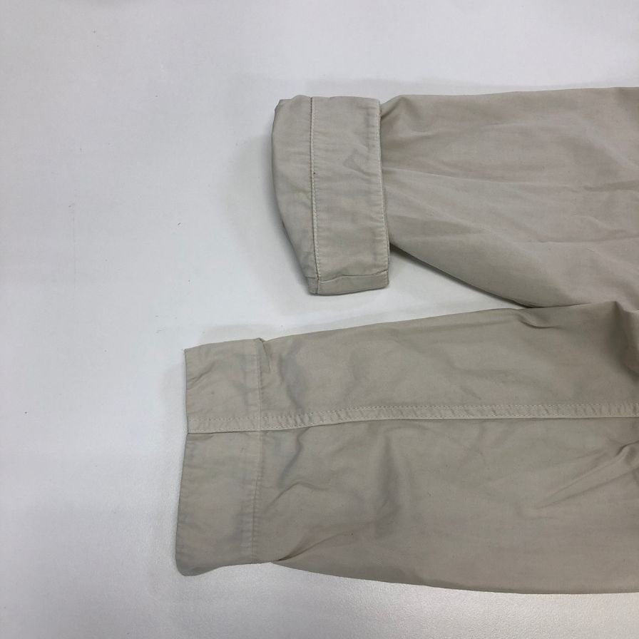 美品◆アルマーニジーンズ コットン フィールドジャケット トップス イタリア製 メンズ サイズ52 クリーム系 ARMANI JEANS 【AFB28】