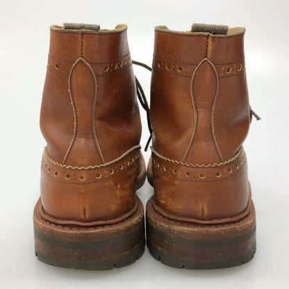 トリッカーズ モールトン M2508 カントリーブーツ ウイングチップ 旧タグ UK8.5 ブラウン Tricker's Malton 約27.0cm【AFC4】