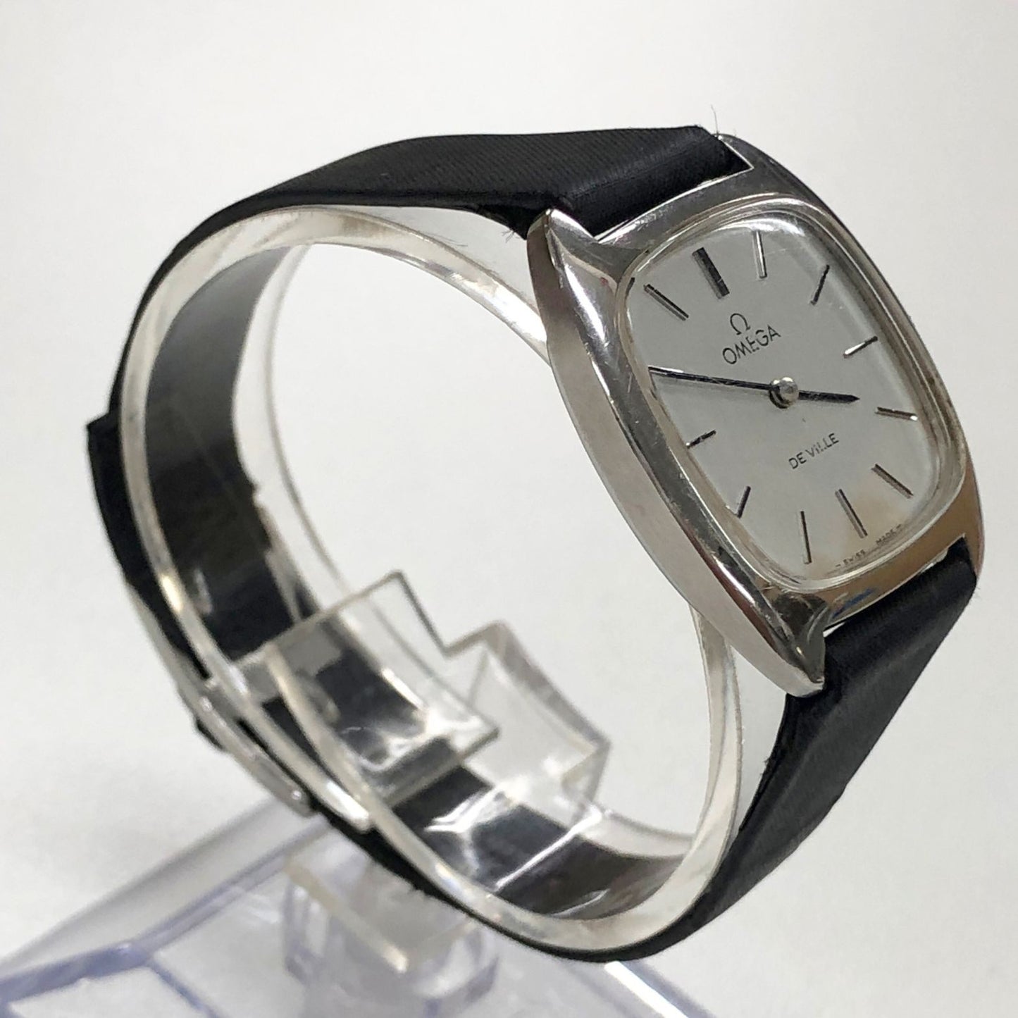 オメガ 腕時計 デビル クオーツ スクエア 白文字盤 レディース OMEGA【AFI7】