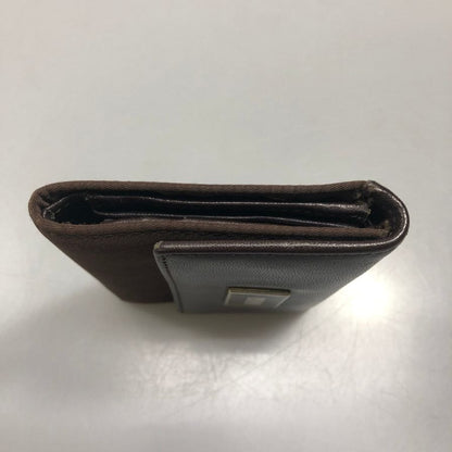 マックス マーラ 三つ折り財布 レザー×ナイロン ブラウン レディース MAX MARA【AFI11】