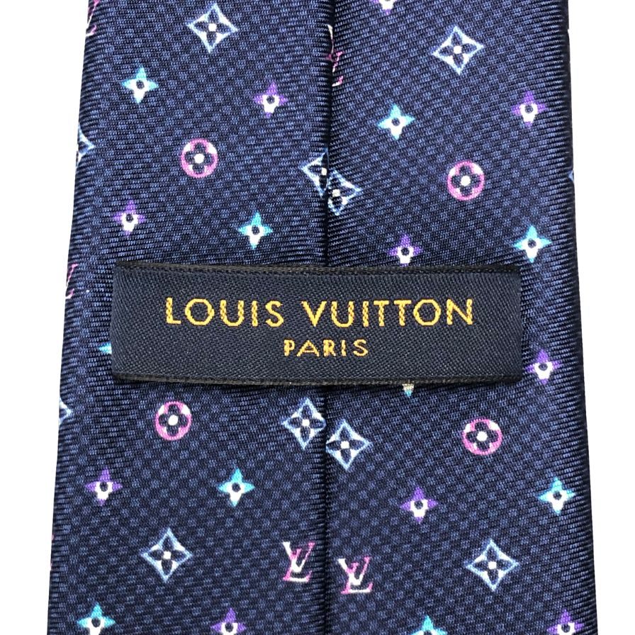LOUIS VUITTON ルイヴィトン　ネクタイ　総柄　モノグラム　紫 限定品 未使用箱付 袋付 LVルイヴィトン ネクタイ モノグラム