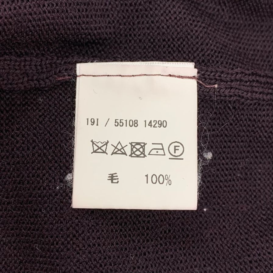 美品◆グランサッソ セーター モックネック ウール ニット メンズ サイズ44 パープル  GRAN SASSO 【AFB35】