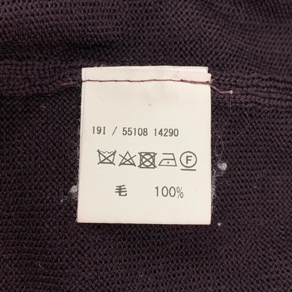美品◆グランサッソ セーター モックネック ウール ニット メンズ サイズ44 パープル  GRAN SASSO 【AFB35】
