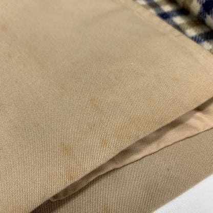美品◆アクアスキュータム アクア5 ステンカラー コート コットン ベージュ サイズ表記なし Aquascutum 【AFA12】