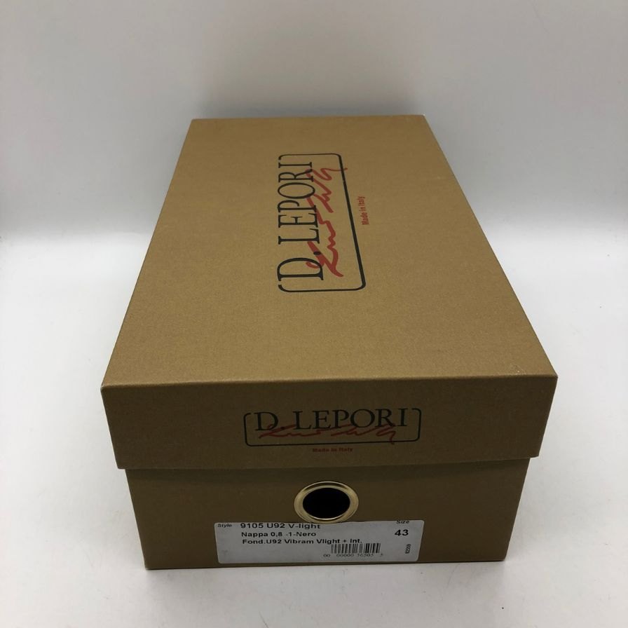 ダニエル レポリ ローファー 9105 ナッパレザー BLACK サイズ43 メンズ DANIELE LEPORI 約27.5cm【AFD2】