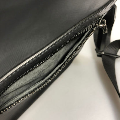 ダンヒル ショルダー バッグ レザー×キャンバス加工 コンビ C0128 メンズ ブラック Dunhill【AFE2】