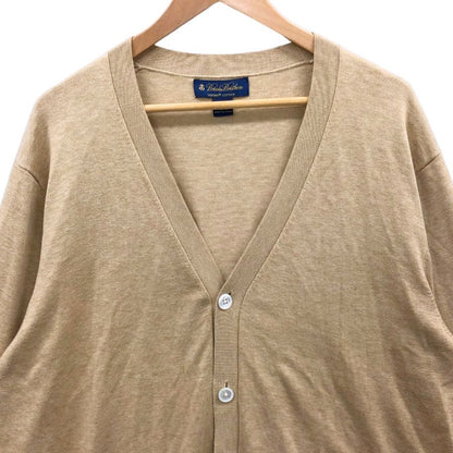 美品◆ブルックスブラザーズ カーディガン スピーマコットン ブラウン系 XL メンズ Brooks Brothers 【AFB47】