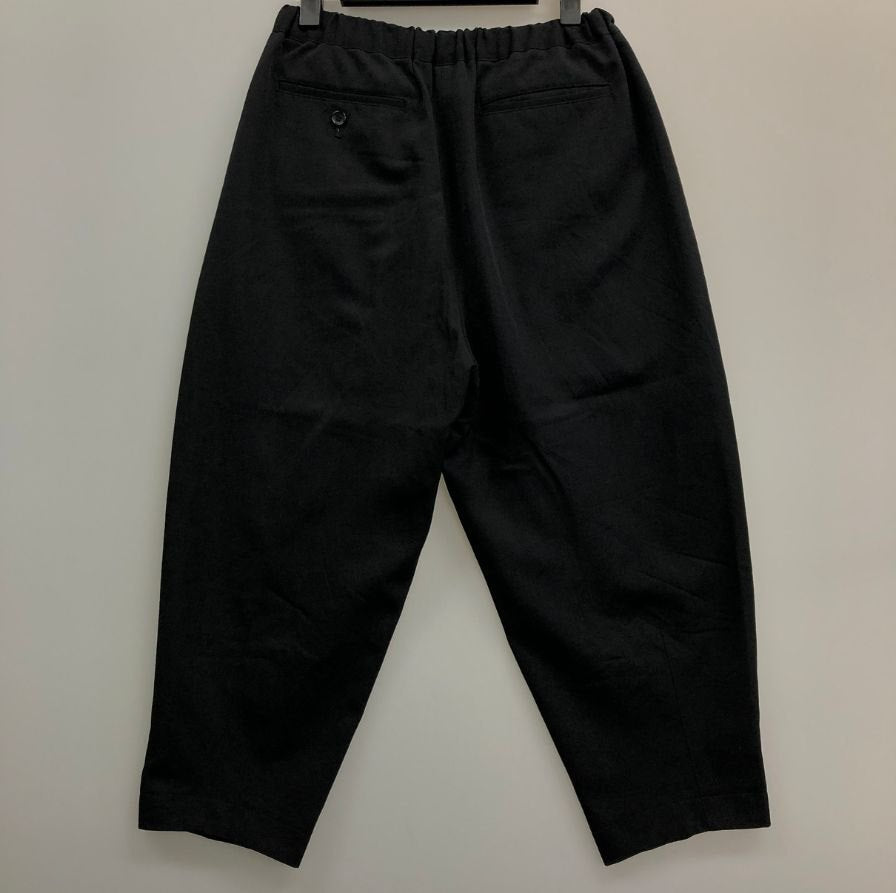 コムデギャルソン レディース クロップドパンツ ウエストゴム RE-P007 AD2019 日本製 サイズXS ブラック COMME des GARCONS 【AFB44】