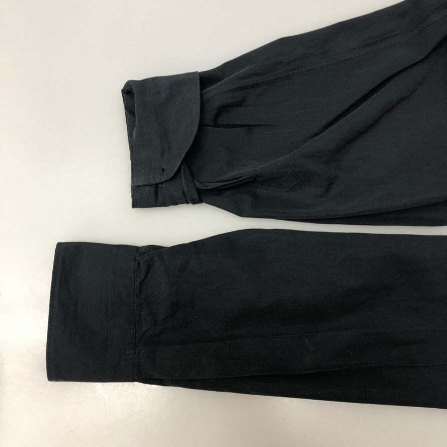 極美品◆コモリ 26AW コモリシャツ ネイビー メンズ サイズ2 E03-02001 COMOLI 【AFB13】
