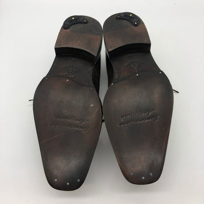 ベッタチーニ レザーシューズ ホールカット 3122 メダリオン メンズ ブラウン系 サイズ38 BETTACCINI 約24.0cm【PTM1】