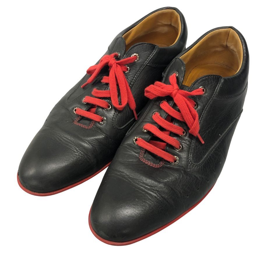 ジョンロブ レヴァー ローカット スニーカー  0315 メンズ サイズ9 ブラック JOHN LOBB 約27.5cm【AFC35】
