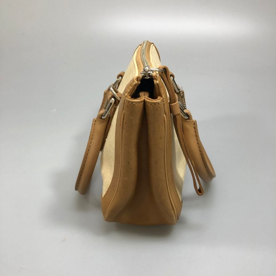 コーチ ショルダーバッグ 2WAY キャンバス×レザー ベージュ レディース 9436 COACH【AFE6】