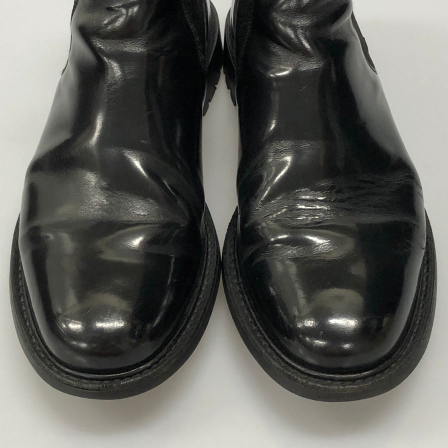 チャーチ チェルシーブーツ ナントン ポリッシュドバインダーカーフ ブラック サイズ6.5F church's ブーツ 約25.5cm【LA】【中古】
