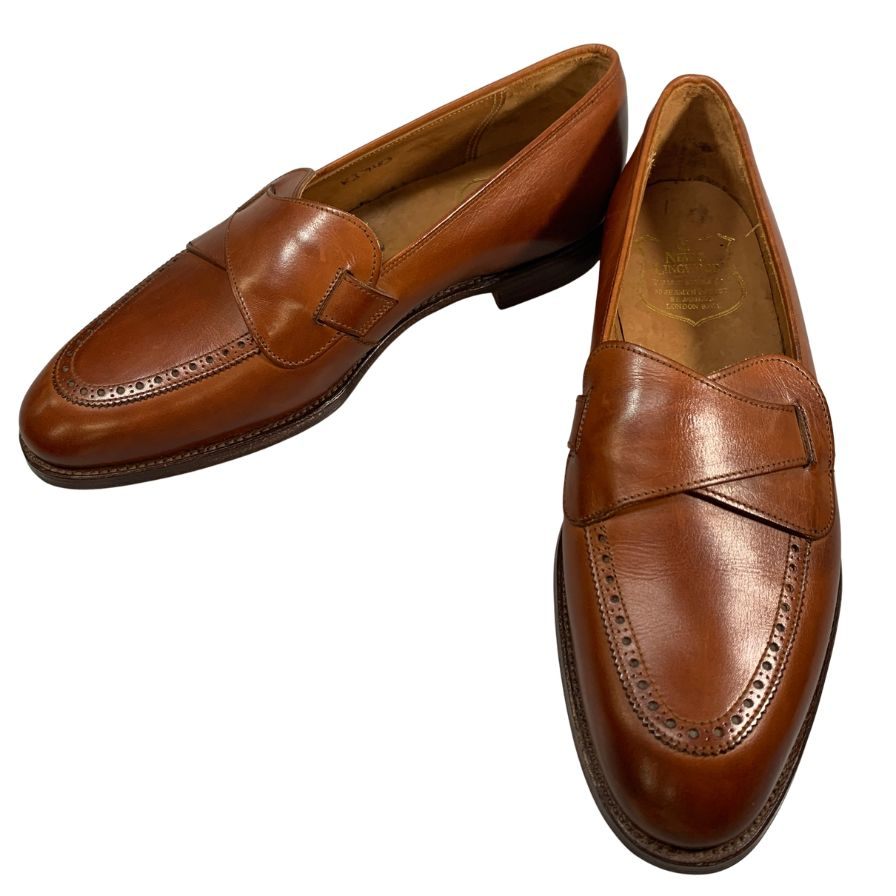 ニュー＆リングウッド バタフライローファー ブラウン UK8 メンズ New & Lingwood 約26.5cm【PTM4】