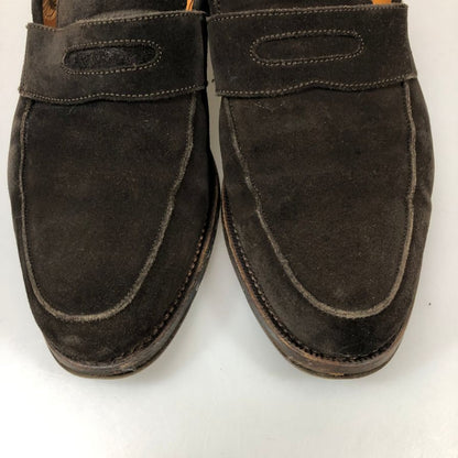 ユナイテッドアローズ コインローファー スエード ブラウン サイズ6.5 メンズ  UNITED ARROWS 約24.5cm【AFC9】