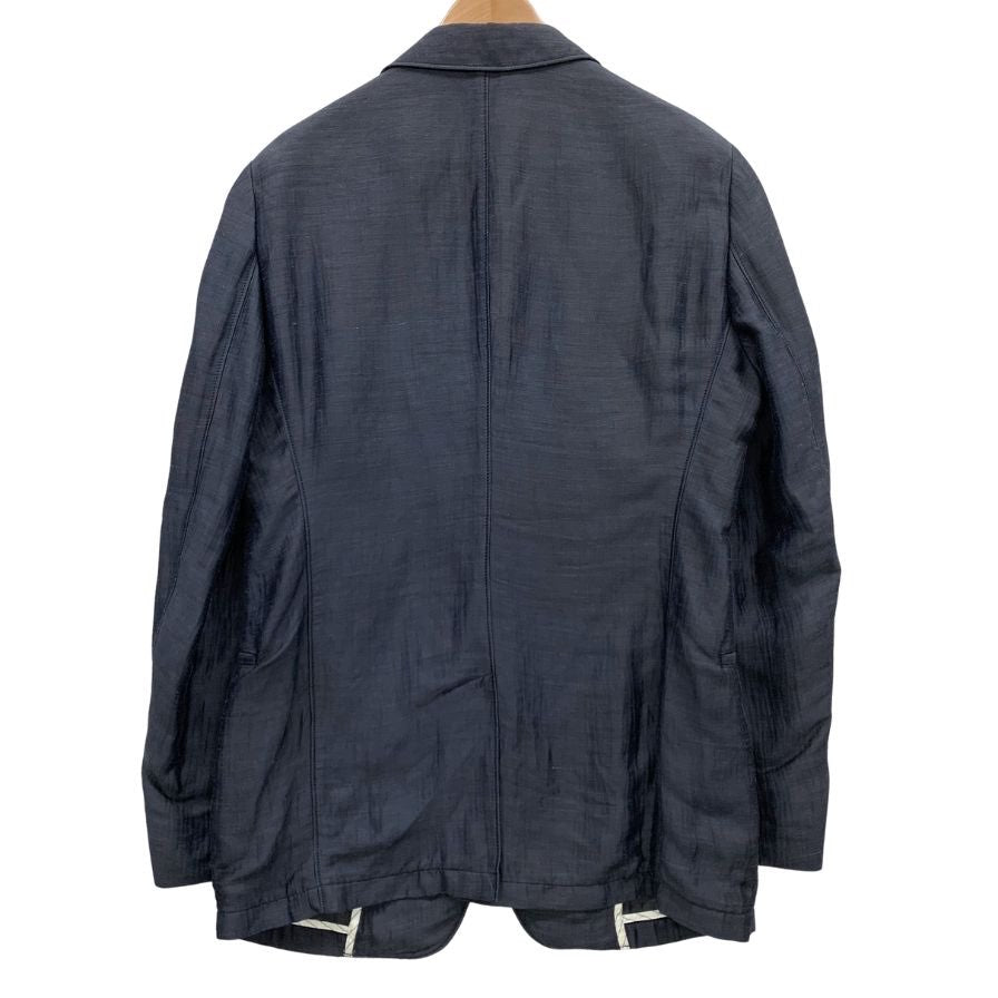 C54 美品　エンポリオアルマーニ　テーラードジャケット　グレー系　40表記 EMPORIO ARMANI 美品 クリーニング済 エンポリオアルマーニ シワ