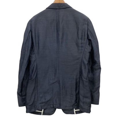 美品◆アルマーニコレッツィオーニ テーラードジャケット ウール リネン グレー系 メンズ サイズ46 ARMANI COLLEZIONI 【AFB27】