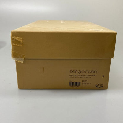 セルジオロッシ モカシンシューズ A40280 スエード ブラウン メンズ サイズ7 Sergio Rossi 約26.0cm【AFD9-2】