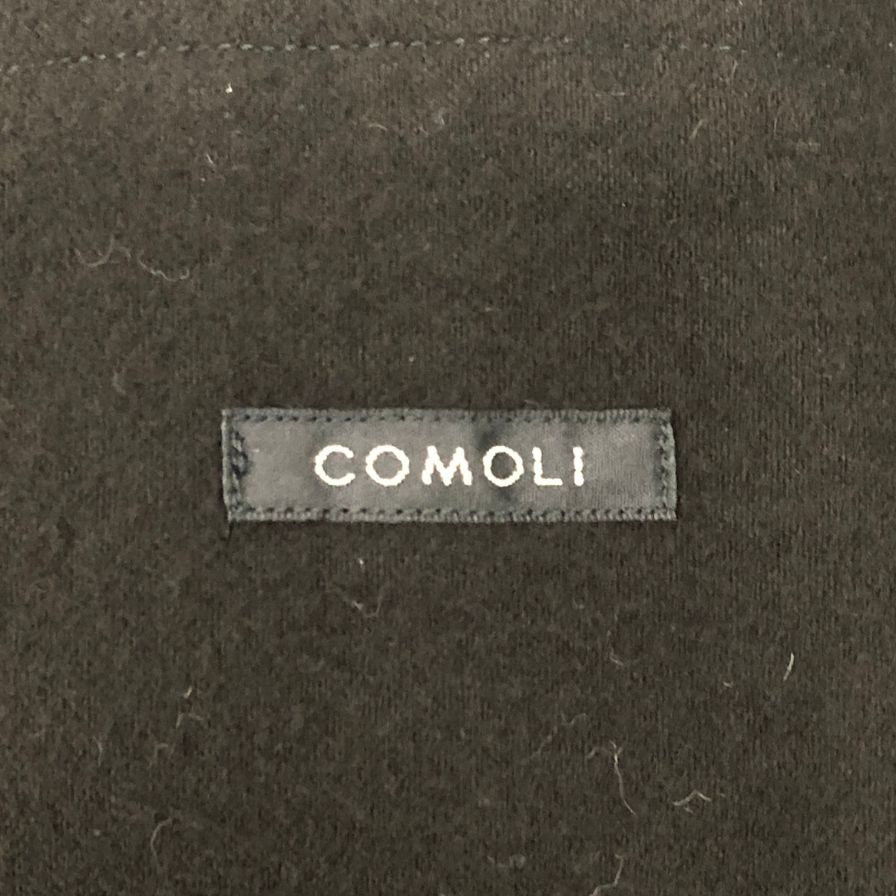 極美品◆コモリ 25AW コットンネルジャケット ブラック メンズ サイズ2 C03-01004 COMOLI 【AFB5】